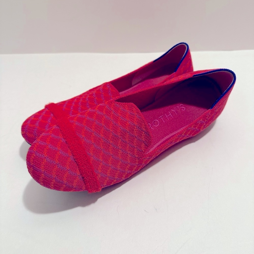 Rothy's Pomegranate Grid Loafers - Size 8.5
